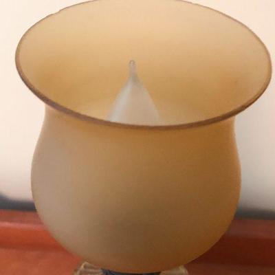 B12: Amber Glass Lamp