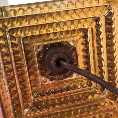 B12: Amber Glass Lamp