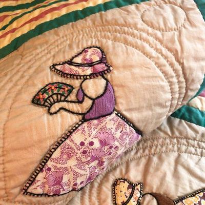 B29: Multicolor Vintage Quilt 80x96