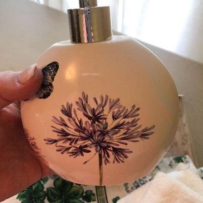 B32: Lenox Butterfly Shower Curtain, Rings, Towels and More