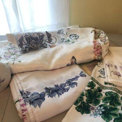 B32: Lenox Butterfly Shower Curtain, Rings, Towels and More
