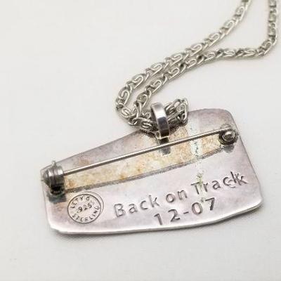 Lot #234  Sterling Silver Streetcar Brooch/Pendant - ADLER