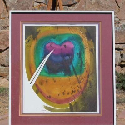 Lot 2-117: Vintage SIGNED Cathy Johnson Abstract Fine Art {20