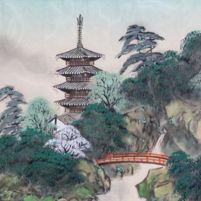 Lot 2-118: Vintage Asian Painting on Silk {20