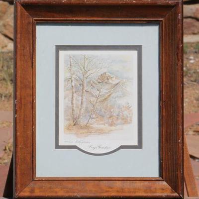 Lot 2-127: Vintage SIGNED Watercolor 