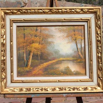 Lot 2-141: Vintage Oil Painting SIGNED by Ralph Fall Landscape Scene {20