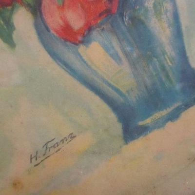 Lot 142 - Artist H. Franz Watercolor Painting