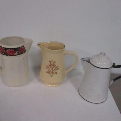 Lot 163 - Drink Pitchers - Coffee Tea Water