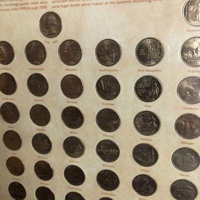 F59: 50 State Quarter Collection Framed