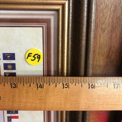 F59: 50 State Quarter Collection Framed