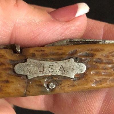 F61: Pocket Knives:  Camillus 1985, Buck 110, Forest Master Colonial and Sterling Pilot Wings