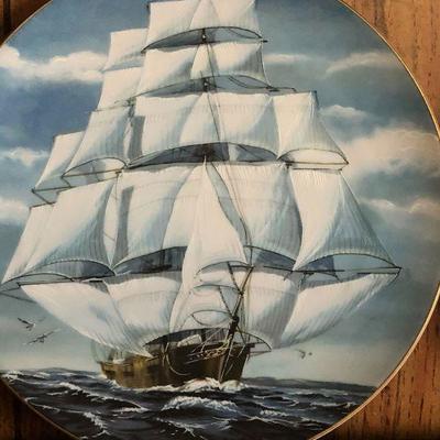 F63: Great American Sailing Ships Plate Collection