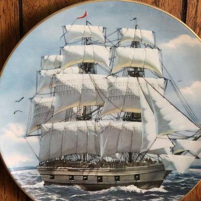 F63: Great American Sailing Ships Plate Collection
