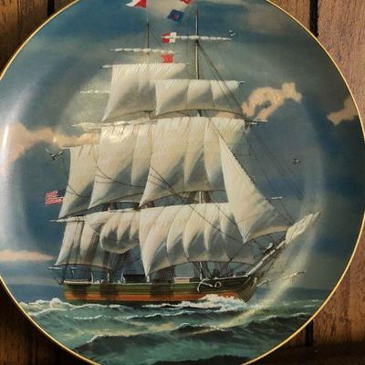 F63: Great American Sailing Ships Plate Collection