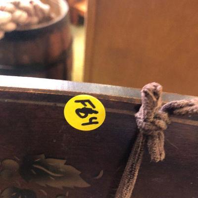 F64: Vintage Dark Wood Rocking Chair