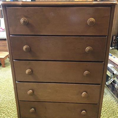 F67: Small Wood Dresser