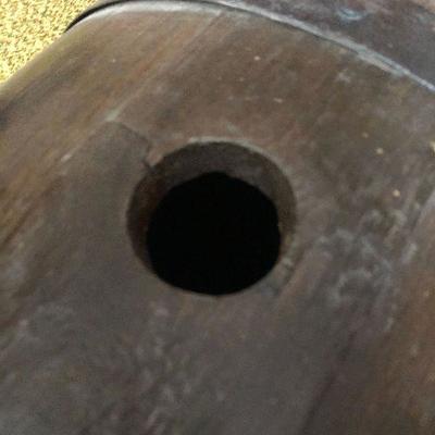 F70: Large Wood Whiskey Wood Barrel with Tap & Stand