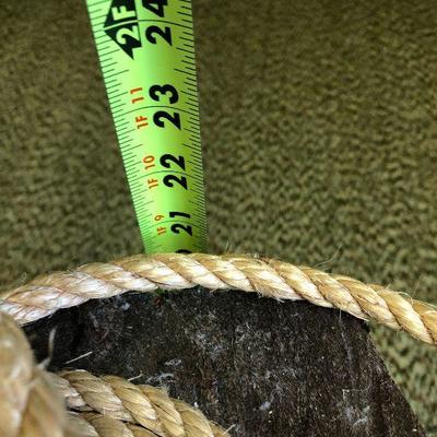 F81: Nautical Beach House Decor Pulleys, Post, Foot Stool