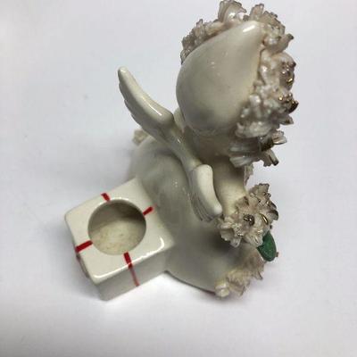 C26: Vintage Holt Howard Candle Holders Spaghetti Trim