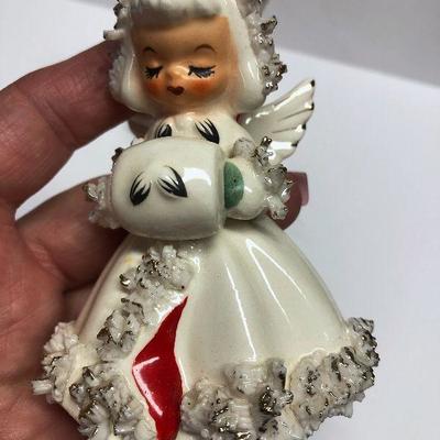 C26: Vintage Holt Howard Candle Holders Spaghetti Trim