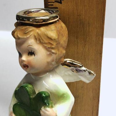 C27: Vintage March Angel w/Four Leaf Clover 