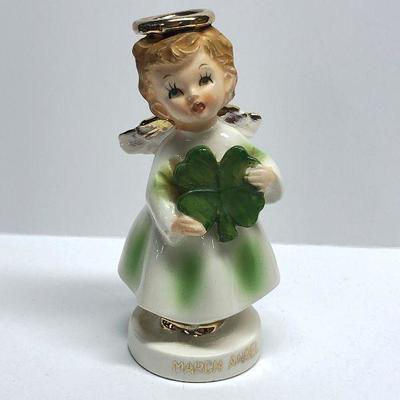 C27: Vintage March Angel w/Four Leaf Clover 