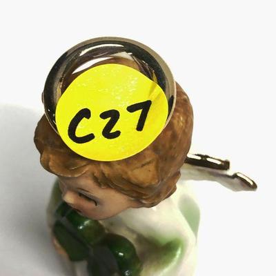 C27: Vintage March Angel w/Four Leaf Clover 