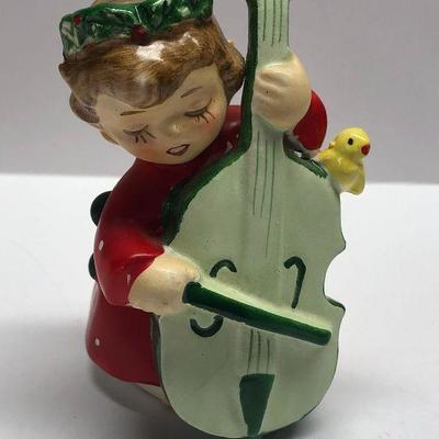 C31: Lefton Figurine and Ceramic Angel Bell