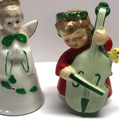 C31: Lefton Figurine and Ceramic Angel Bell