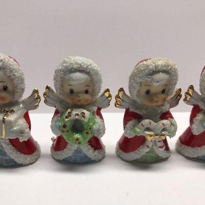 C36: Vintage Angels with Wreaths Made in Japan