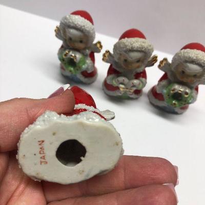 C36: Vintage Angels with Wreaths Made in Japan