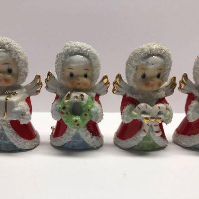 C36: Vintage Angels with Wreaths Made in Japan