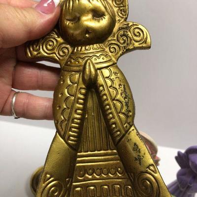 C37: Vintage Mid Century Ceramic Colorful Angels