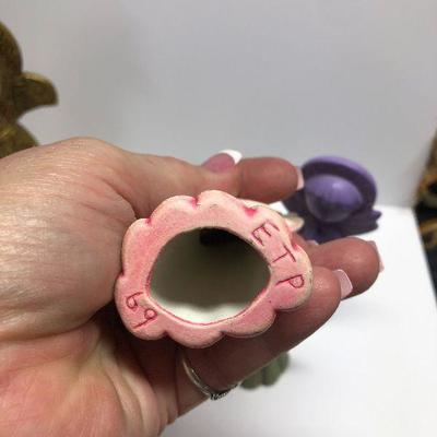 C37: Vintage Mid Century Ceramic Colorful Angels