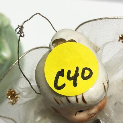 C40: Vintage Holland Mold Small Christmas Tree and Angel