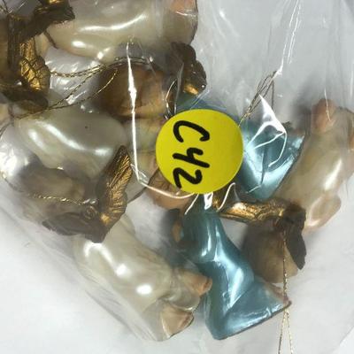 C42: Hong Kong Vintage Praying Angels Ornaments