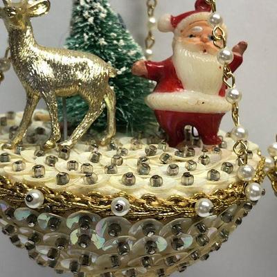 C44: Vintage Hanging Ornaments Santa and More