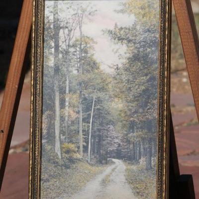 Lot 2-180: Antique/Vintage Dirt Road Framed Art Print {10.5