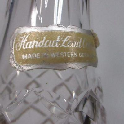 Lot 173 - 2 Pieces Of Dublin Crystal & Hand Cut Decanter