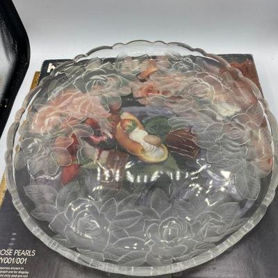 Home Beautiful Glass Serving Plate 