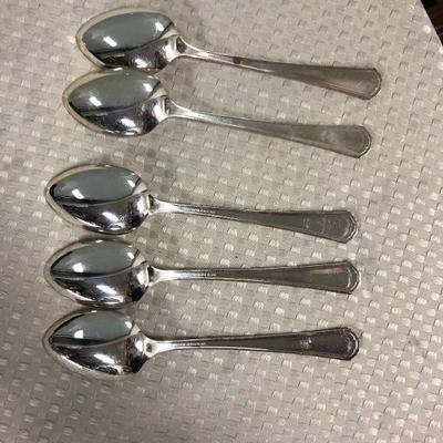 Set of 5 Shelton Silverplate Spoons