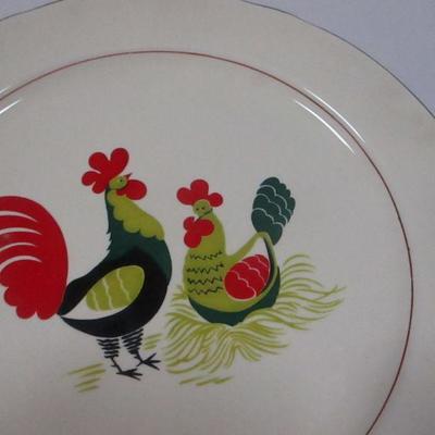 Lot 177 - Rooster & Hen Porcelain Plates - Eastern China USA