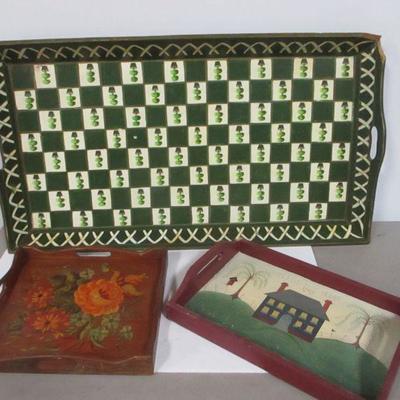 Lot 182 - Serving Trays