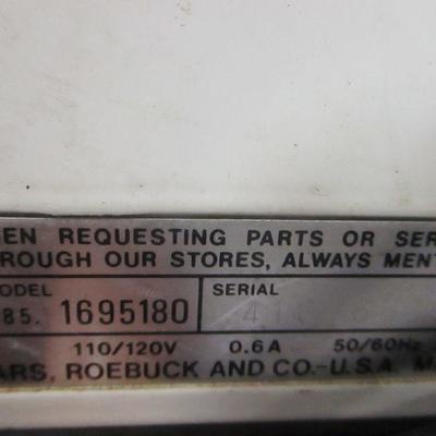 Lot 186 - Kenmore Sewing Machine - Model 385 1695180