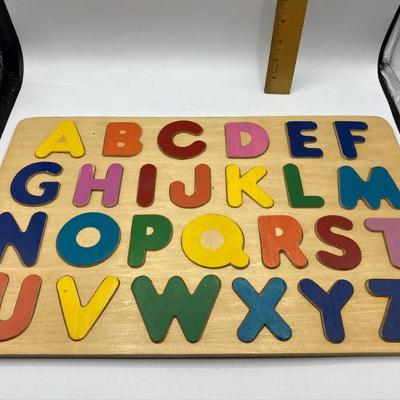 Large Wood Alphabet Puzzle 