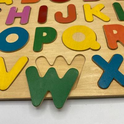 Large Wood Alphabet Puzzle 