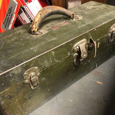 W6: Vintage Union Tool Box with Tools