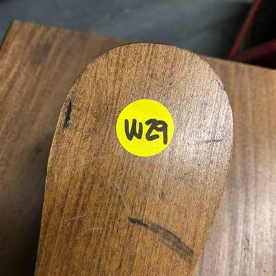 W29: Pair of Shoe Shine Kits - Metal and Wood
