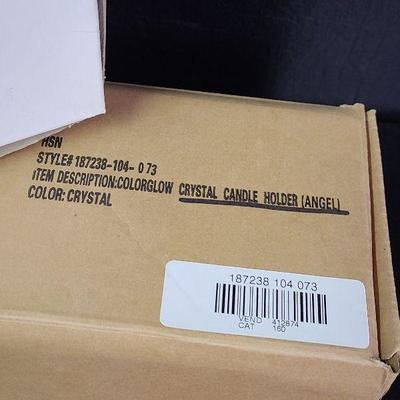 C17: Color Glow Crystal Candle Holder and Votive Mirror