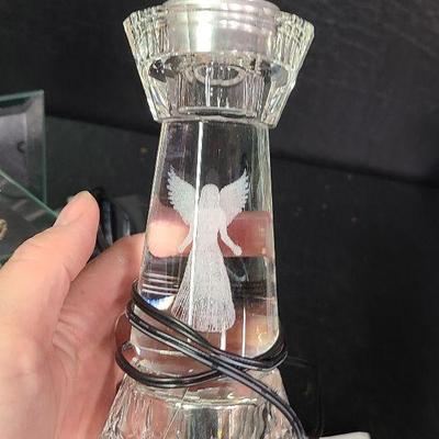 C17: Color Glow Crystal Candle Holder and Votive Mirror